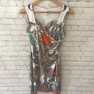 Donna Morgan Paisley Print Sleeveless Dress